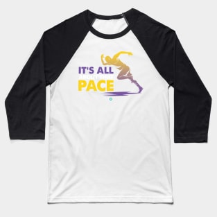 Funny Runner Gift Its All About That Pace Baseball T-Shirt